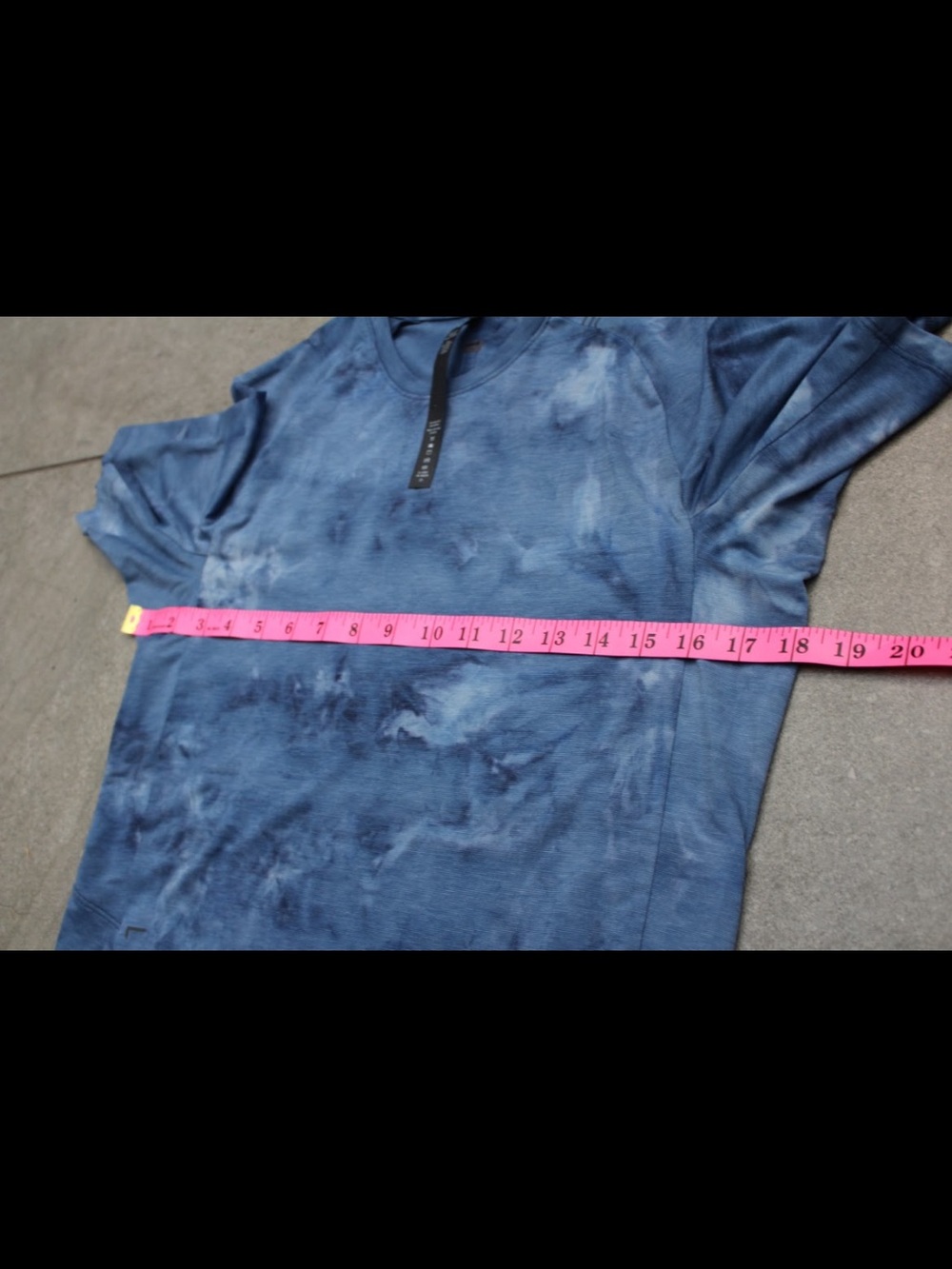Lululemon Always Agile Short Sleeve size XS Men's Shirt Blue Tie-Dye - Picture 4 of 8